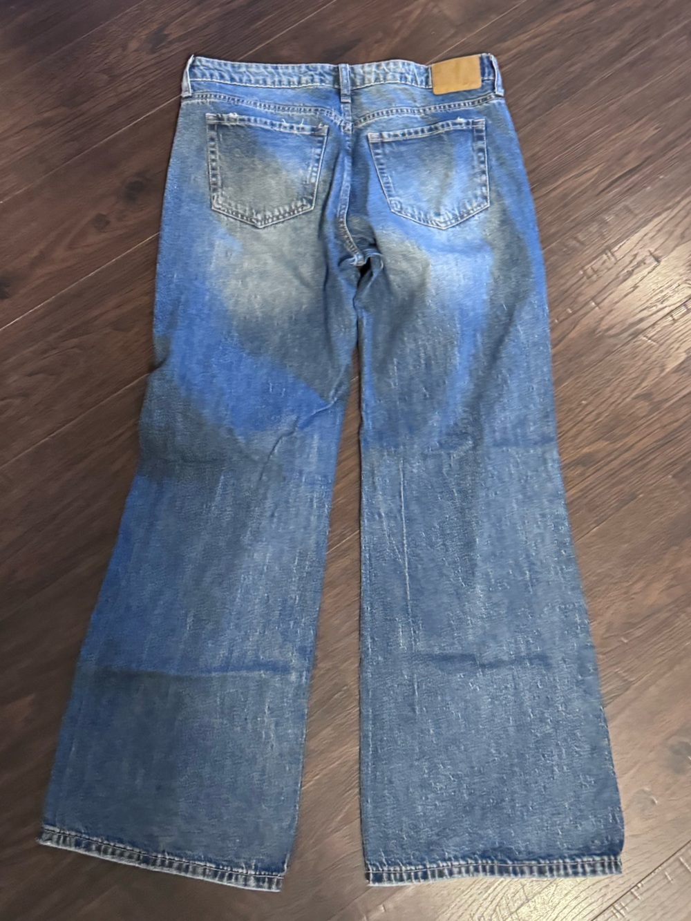 Aeropostale Men's Straight Leg Blue Denim Jeans